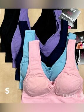 S - NWT 6 pcs Wireless Sports Bras